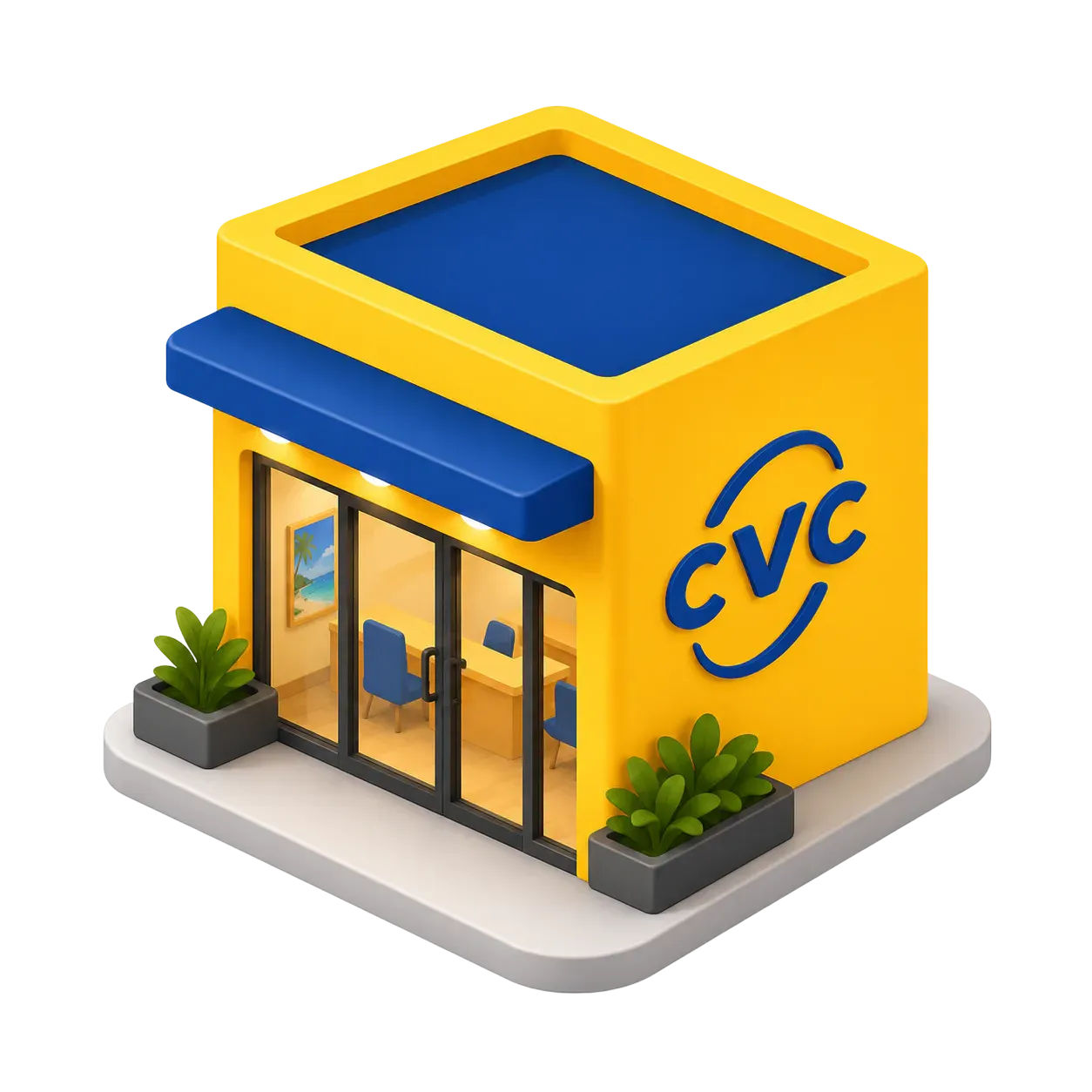 Atendente em uma loja CVC
